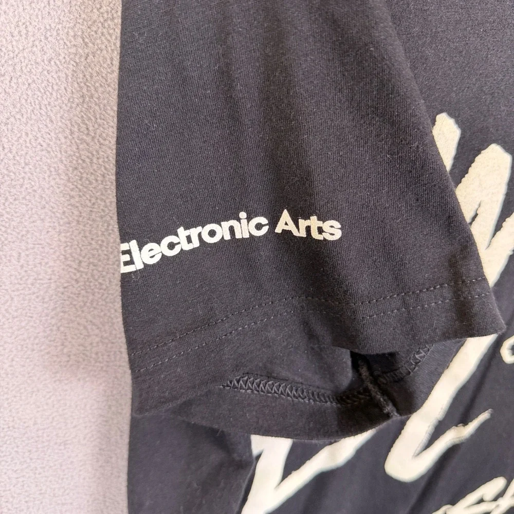 Electronic Arts EA T-Shirt‎ Mens XL Tiburon We Play Wednesdays Employee Black